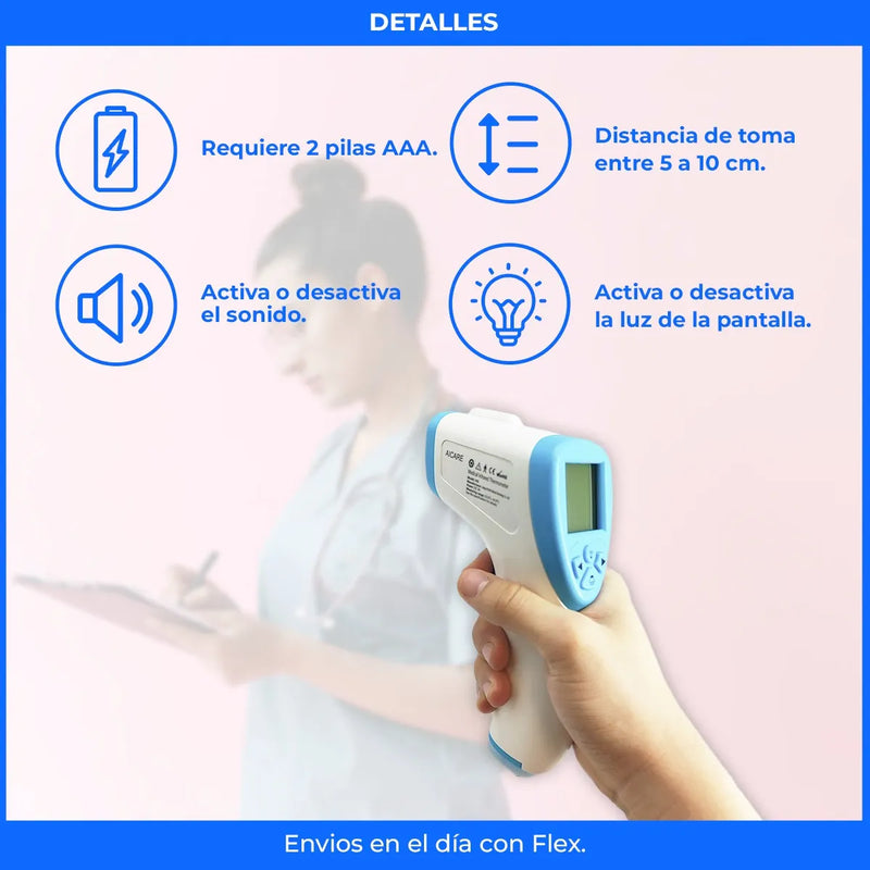 Termometro Infrarojo Digital Para Adultos Niños