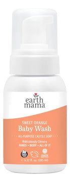 Jabón Espuma Naranja Dulce Para Bebés Earth Mama - Orgánico