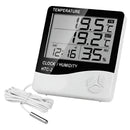 Termómetro Higrometro Digital Sonda Htc-2 Termohigrometro Blanco