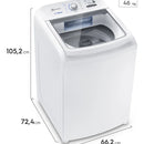 Lavadora Electrolux Carga Superior 20kg Con Agitador Lb20a Blanco
