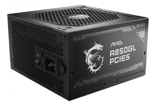 Fuente De Poder Para Pc Msi Mag A850gl Pcie5 850w Negra 110v Negro