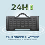 Altavoz Bluetooth Portátil Fuerte De 40w Ipx6 Negro