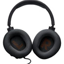 Auriculares Jbl Quantum 100m2 para jugadores con cable y micrófono, color negro