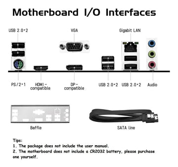 Motherboard Board B450 Am4 Placa Base B450 Amd Ryzen Negro