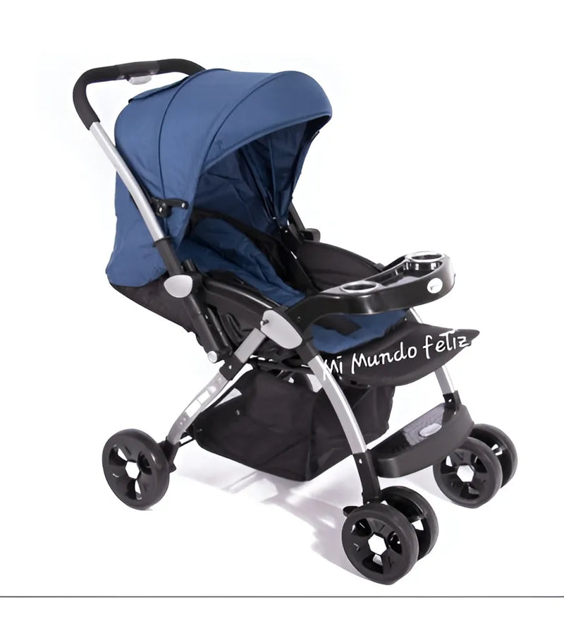 Coche de paseo Ebaby KUPER Coche Cuna azul