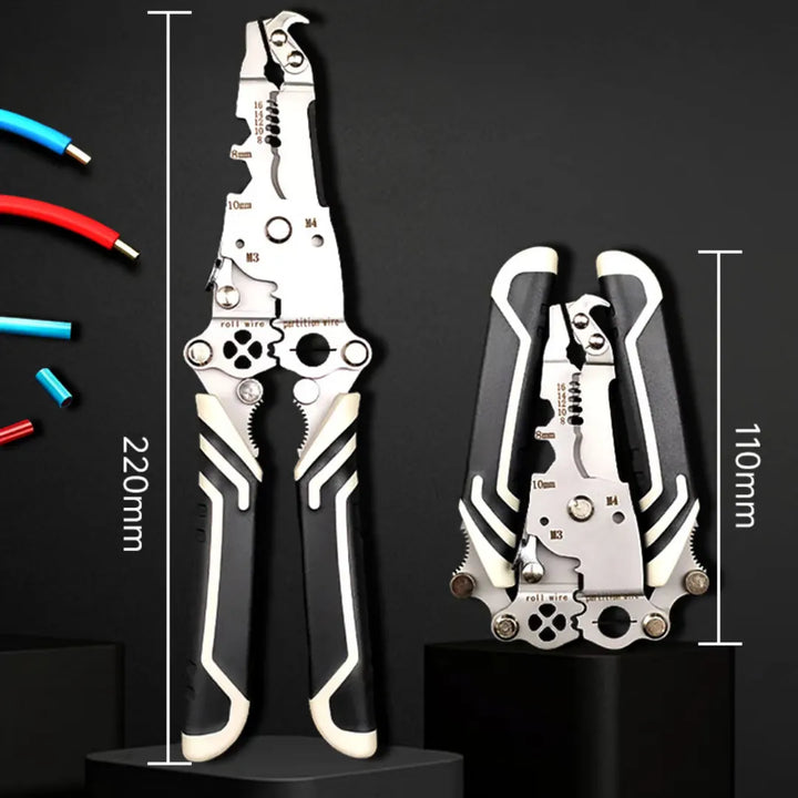 Alicate Multiherramienta Electricista Plegable Multiusos18-1 - Negro