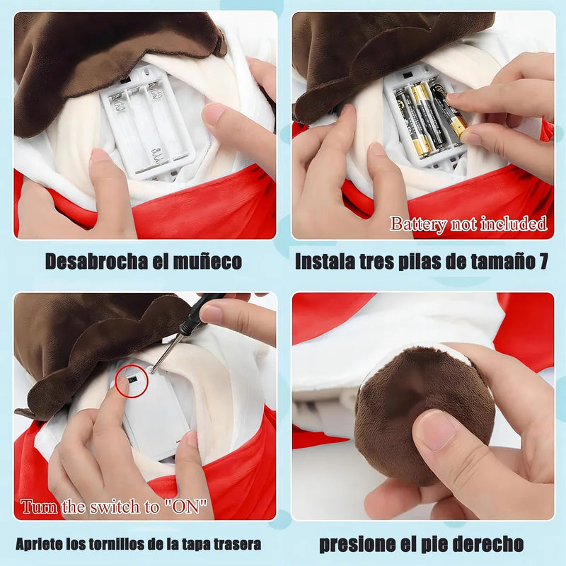 2025 Nuevo Peluche De Jesus Que Respira, Jesús Peluche Para La Ansiedad, Jesús De Peluch Que Respira Con Música Y Luces, Suave Dios D Muñeco Para Dormir, Niños Y Niñas (rojo)
