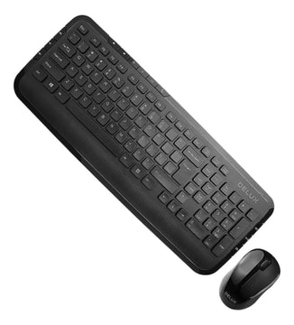 Delux Combo Inalámbrico: Teclado 12 Keys Multimedia + Mouse Color del mouse Negro Color del teclado Negro