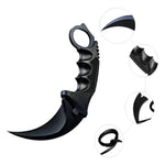 Navaja Cuchillo Karambit Táctico Militar Con Funda Negro
