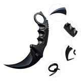 Navaja Cuchillo Karambit Táctico Militar Con Funda Negro