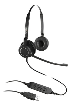 Diadema Proa Duo, Audio Hd, Micrófono Con Cancelación Ruido Negro