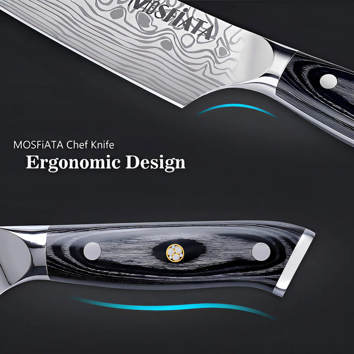 Cuchillo De Chef Profesional Super Afilado De 8 Con Protect Color Silver