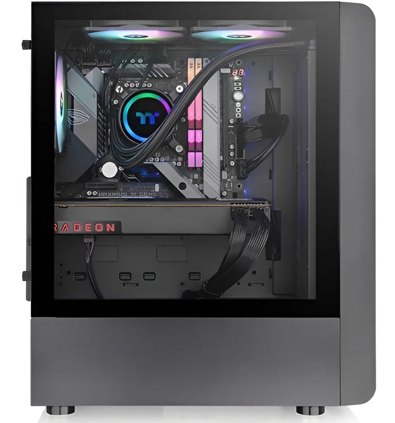 Gabinete Gamer Thermaltake S200 Tg Argb Black 3x120mm Rgb F