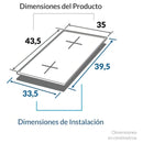 Estufa Sp 5002 Inox Challenger 43.5x35 Cm Electrica Color Plateado