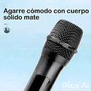 Micrófono Inalámbrico Profesional Pantalla Led Wg-11 Negro