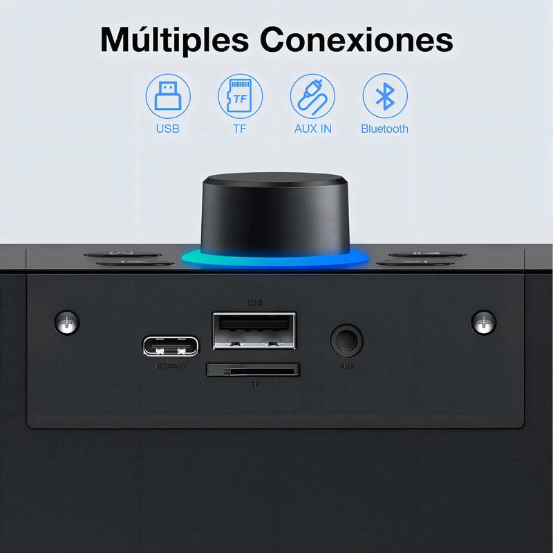 Bocina Multimedia Bluetooth 1hora Color Negro