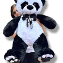 Oso De Peluche Gigante Josefino 1 Metro + 3 Globos + Moño Panda