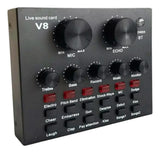 Kit Micrófono Profesional De Condensador + Tarjeta Sonido V8 Aleatorio