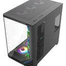 Gabinete Gamer Iceberg Wave L Vidrio Curvo 7 Ventiladores Negro