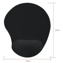 Pad Mouse Ergonómico Con Apoyo En Gel Para La Muñeca - Negro