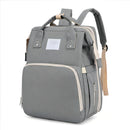 Mochila funcional impermeable gris claro