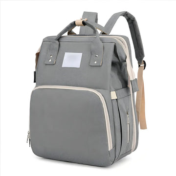 Mochila funcional impermeable gris claro