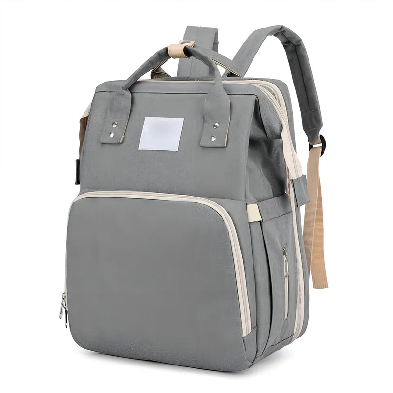 Mochila funcional impermeable gris claro