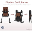 Silla Alta Para Bebé Snack And Stow Coñac Fácil De Plegar