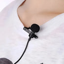 Micrófono De Solapa Para Pc Y Amplificador Entrada 3.5 Mm Ts Color Negro