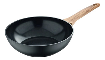 Set X 3 Piezas ,sarten 28cms,asador 36x23cms Y Wok De 26cms Color Negro