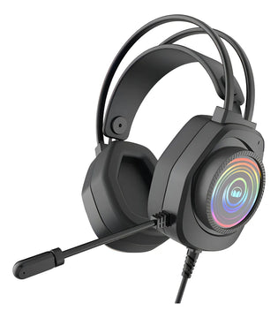 Audifonos Monster Gamer Diadema Auriculares Rgb N5-3.5 Color Negro