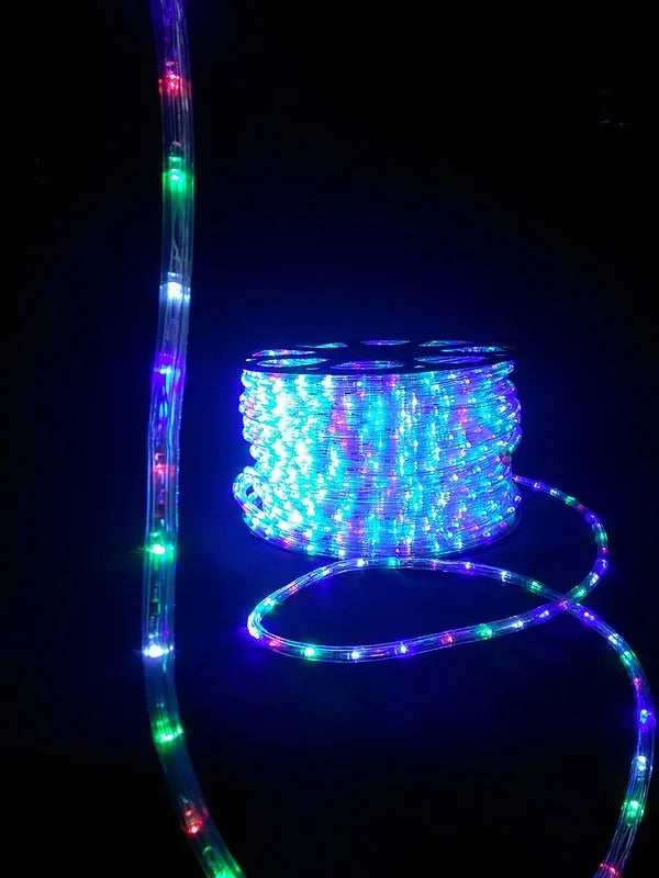 Manguera Led 3 Vias Luces Navideñas X 100mt Multicolor