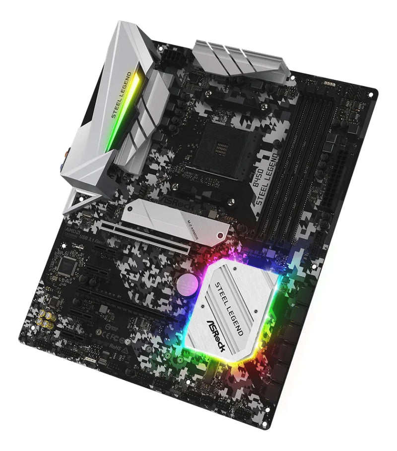 Motherboard Asrock B450 Steel Legend Amd Am4 Socket Ryzen Negro