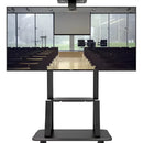 Soporte Pedestal Ruedas 32 A 70/max 50kg Tv Móvil Carrito Color Negro