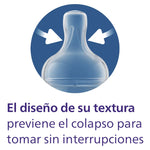 Tetero Avent Anti Cólicos 9oz 1m+ (Flujo 2) Decorado Jirafa sin BPA, Clinicamente Probado, modelo SCF821/12