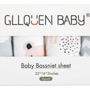 Gllquen Baby Paquete De 4 Sbanas Para Moiss, Transpirables Y