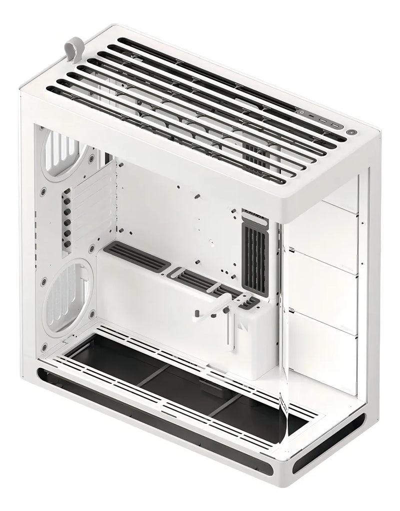 Gabinete Aerocool Hs 420 White Diseño Híbrido Usb 3.2 Color Blanco
