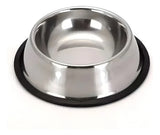 Plato Comedero Gato / Perro Acero Inox. 12.5 Cmts Diametro Color Plata