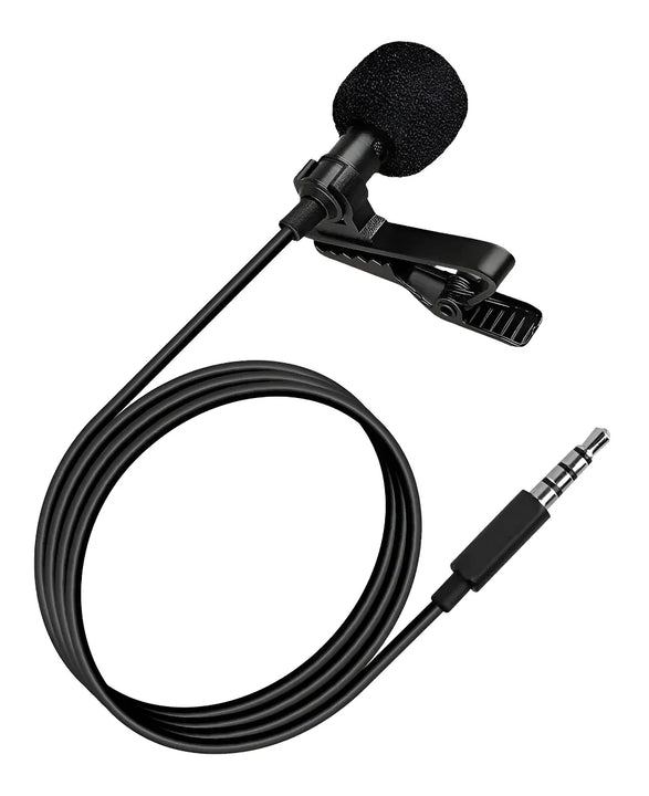 Microfono Manos Libres Clip Celular Gamer Blogger Telefono Color Negro