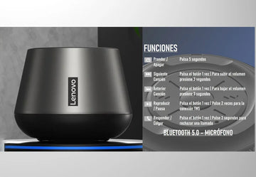 Bocina Lenovo K3 Pro Think Plus Portátil Bluetooth 5.0