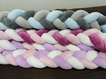 Bumper Trenza Cuna Bebé - 3 Hebras Bumper Trenza Cuna Bebé Babytrencitas Todos Los Colores