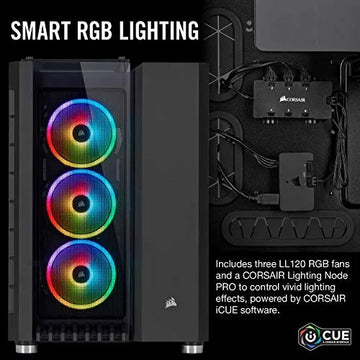 Corsair Crystal Series 680x Rgb Carcasa Inteligente Atx De V Black
