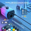 Maono Micrófono dinámico PD100x USB/XLR Led Rgb Gamer