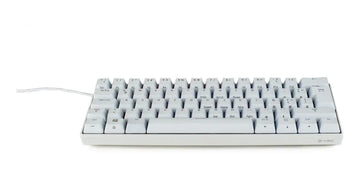 Teclado VSG QWERTY Kailh Brown español latinoamérica color blanco con luz RGB