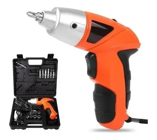 Destornillador Inalámbrico Recargable Eléctrico Atornillador - Naranja