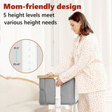 Moisés Mecedor Eléctrico Para Bebé 3 Velocidades Gris Oscuro