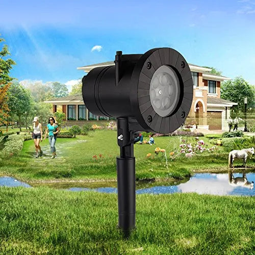 Proyector Navideño Luces Led Movimiento Exterior E Interior