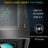 Funda De Pc Con Ventiladores Argb Preinstalados