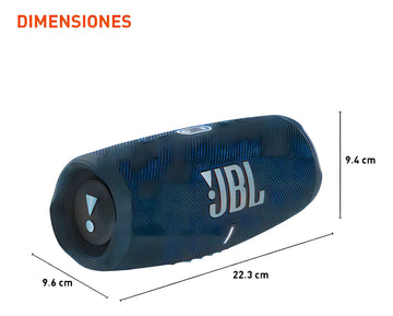 Parlante JBL Charge 5 Charge portátil con bluetooth waterproof azul