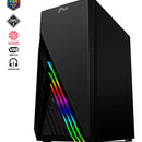 Chasis Gamer + 3 Fans Rgb Onyx Jx116 Atx / M-atx / Itx Negro